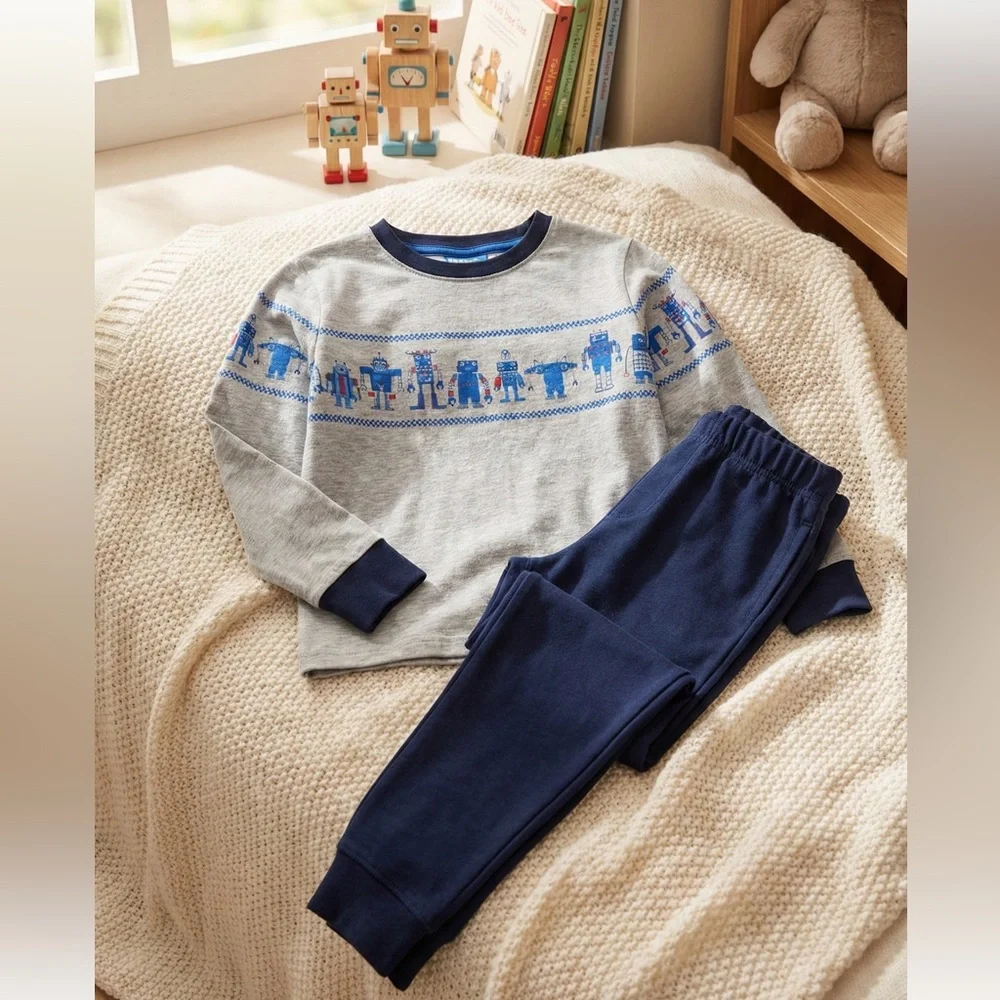 Uniqlo Kids Star Wars Robot Pajama Set - Size Small
